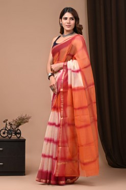  Kota Doriya Tie And Dye Print Cotton Saree 