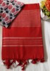 NU_Linen Red Saree