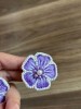 NU_Purple Floral Studs