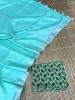 NU_Linen Cyan Saree