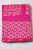 Box Print Chanderi Silk Saree - Hand Block Pink