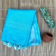 NU_ Linen Light Blue Saree