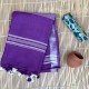 NU_Linen Purple Saree