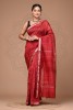 Maheshwari Silk Saree - Hand Block  Red