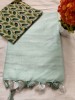 NU_Linen Mint Saree