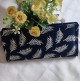 NU_Blue Feather Print Wallet